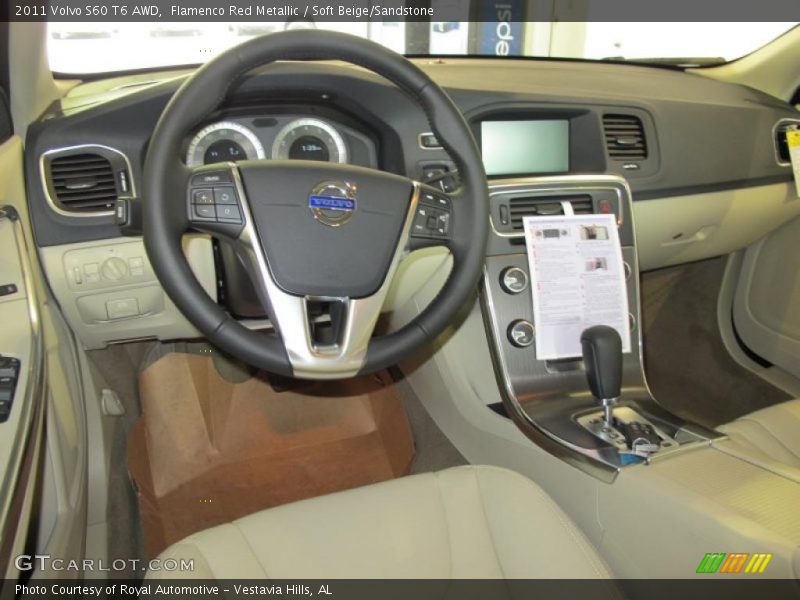 Flamenco Red Metallic / Soft Beige/Sandstone 2011 Volvo S60 T6 AWD