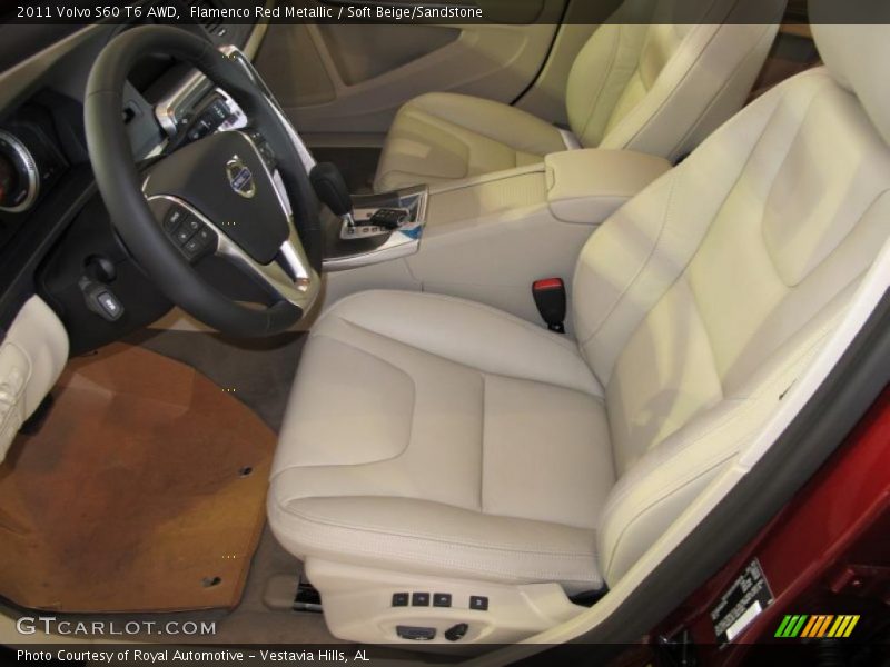 Flamenco Red Metallic / Soft Beige/Sandstone 2011 Volvo S60 T6 AWD