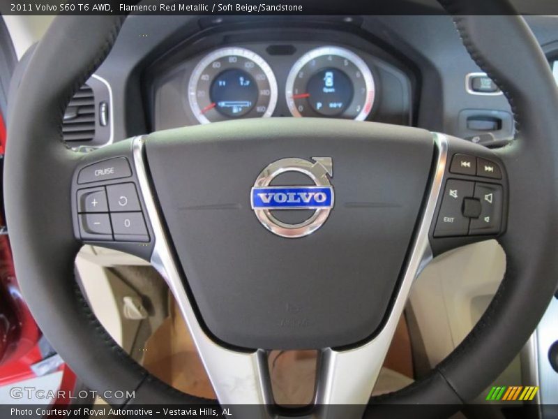 Flamenco Red Metallic / Soft Beige/Sandstone 2011 Volvo S60 T6 AWD
