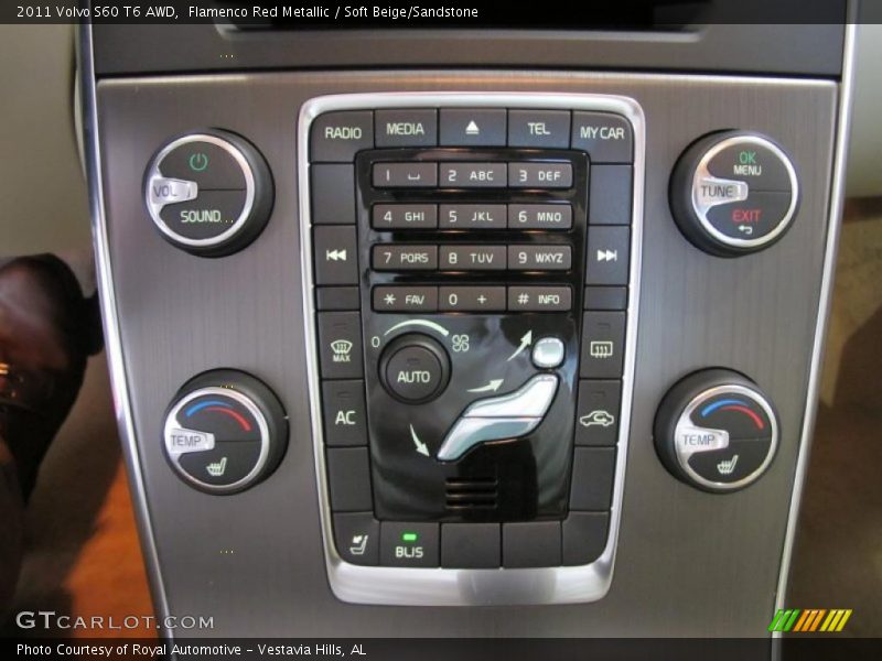 Flamenco Red Metallic / Soft Beige/Sandstone 2011 Volvo S60 T6 AWD