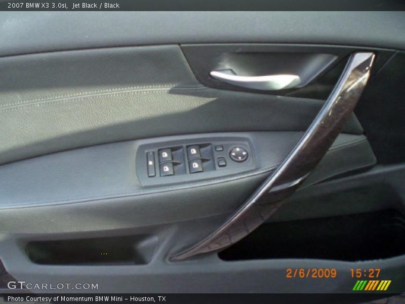 Jet Black / Black 2007 BMW X3 3.0si