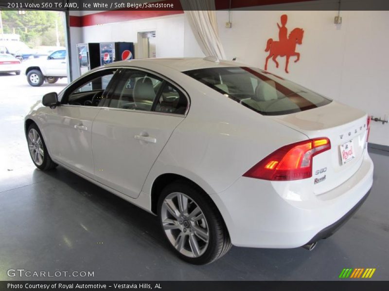 Ice White / Soft Beige/Sandstone 2011 Volvo S60 T6 AWD