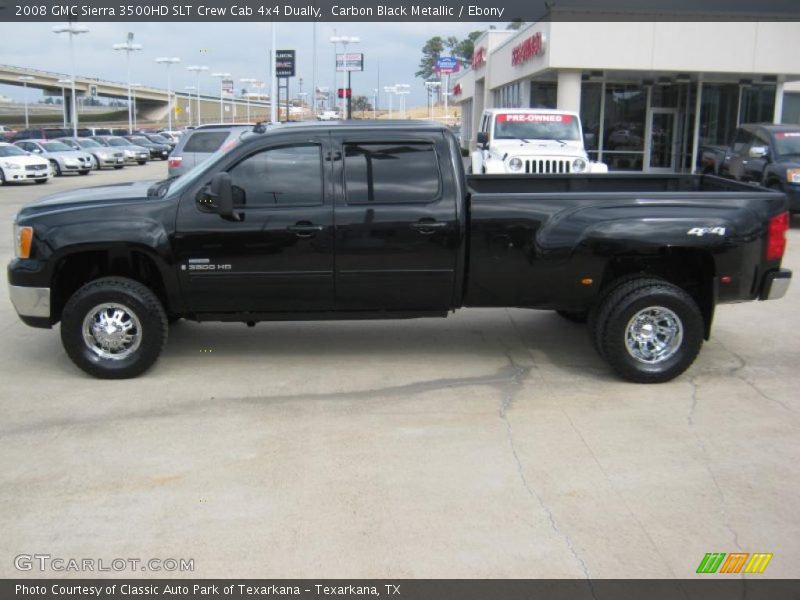  2008 Sierra 3500HD SLT Crew Cab 4x4 Dually Carbon Black Metallic