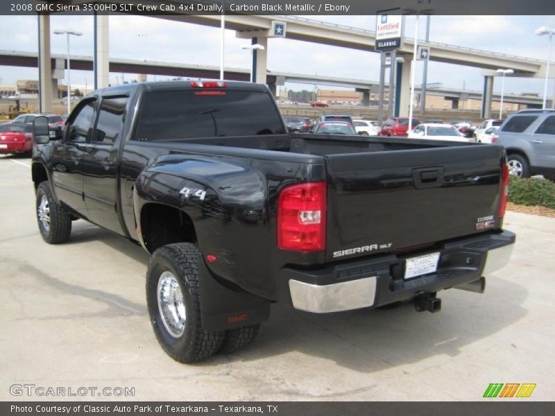  2008 Sierra 3500HD SLT Crew Cab 4x4 Dually Carbon Black Metallic