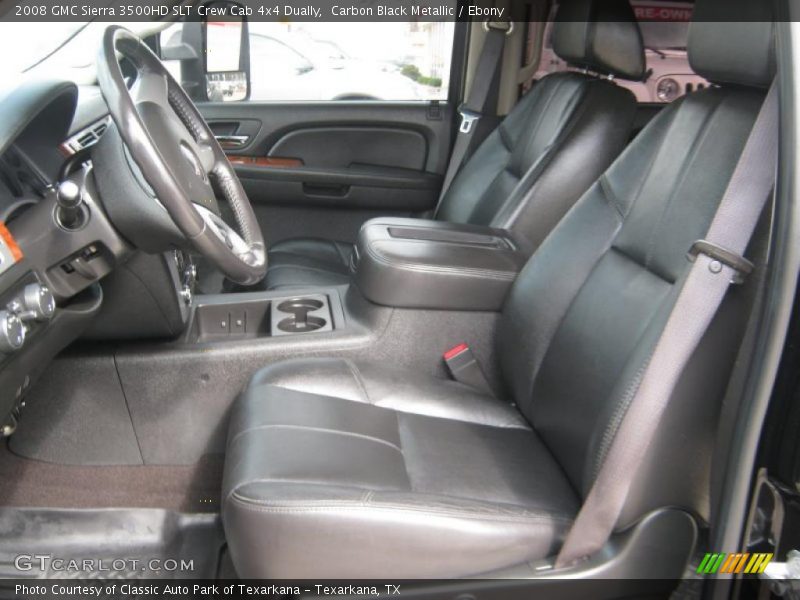  2008 Sierra 3500HD SLT Crew Cab 4x4 Dually Ebony Interior