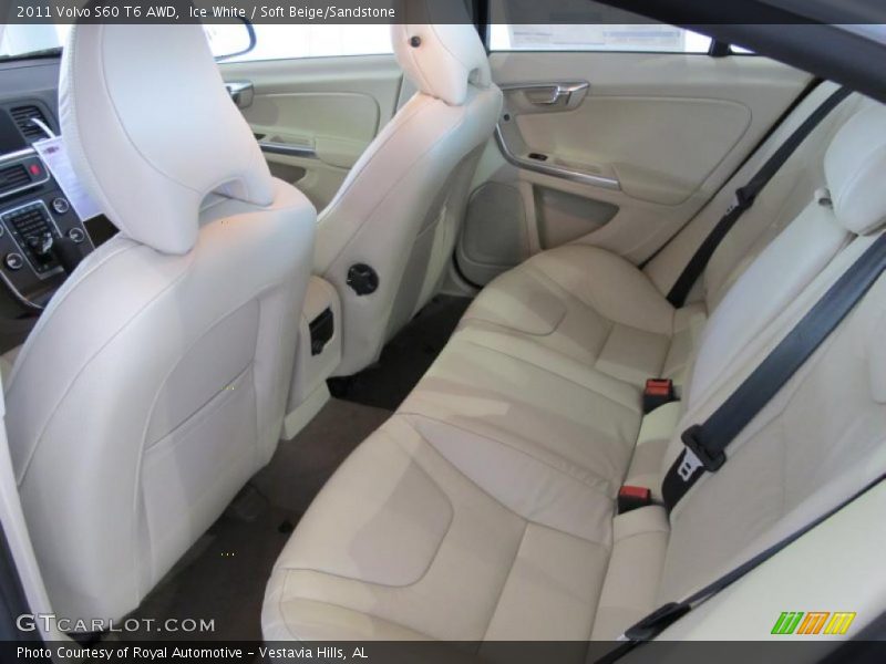 Ice White / Soft Beige/Sandstone 2011 Volvo S60 T6 AWD