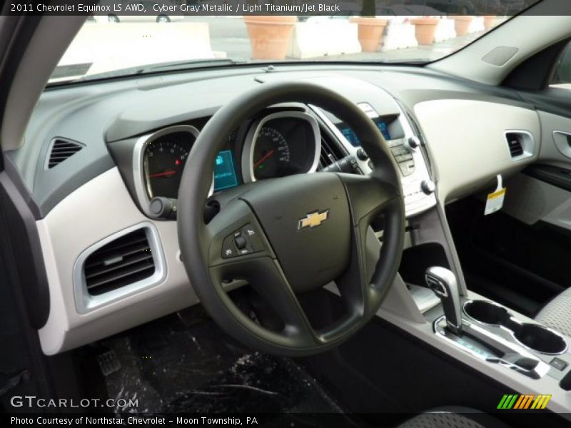 Cyber Gray Metallic / Light Titanium/Jet Black 2011 Chevrolet Equinox LS AWD