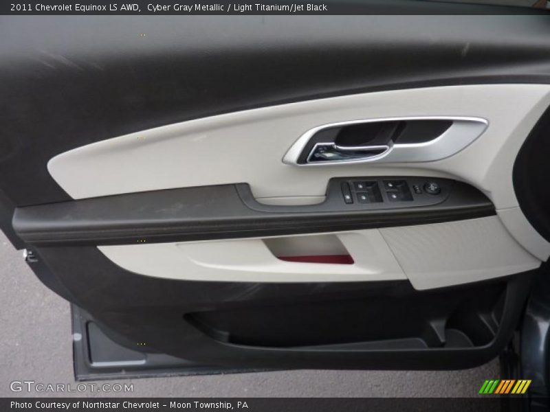 Cyber Gray Metallic / Light Titanium/Jet Black 2011 Chevrolet Equinox LS AWD