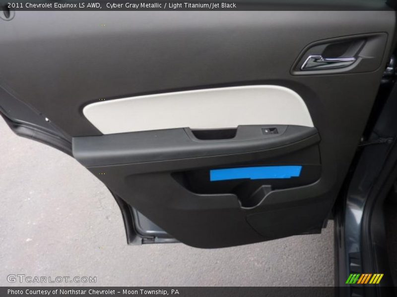 Cyber Gray Metallic / Light Titanium/Jet Black 2011 Chevrolet Equinox LS AWD