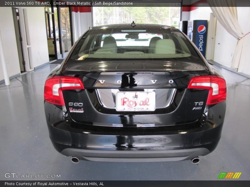 Ember Black Metallic / Soft Beige/Sandstone 2011 Volvo S60 T6 AWD