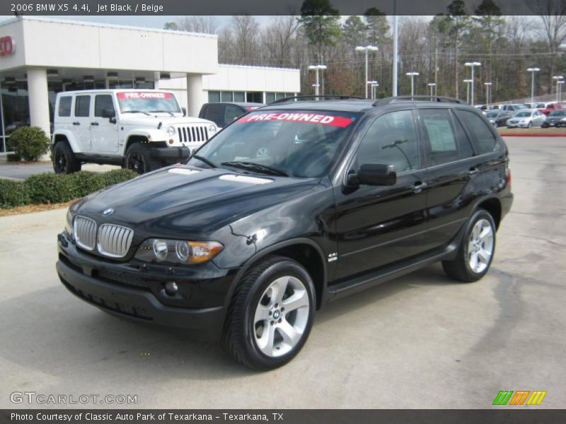 Jet Black / Beige 2006 BMW X5 4.4i