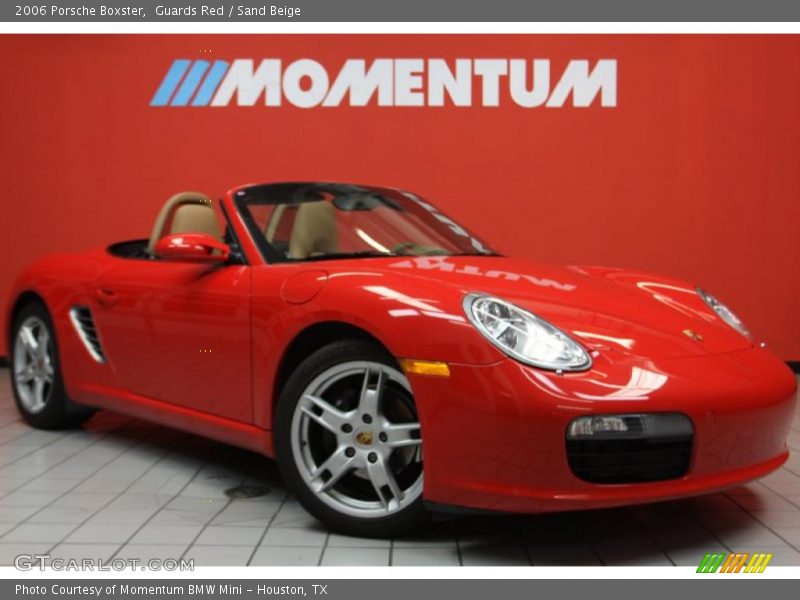 Guards Red / Sand Beige 2006 Porsche Boxster