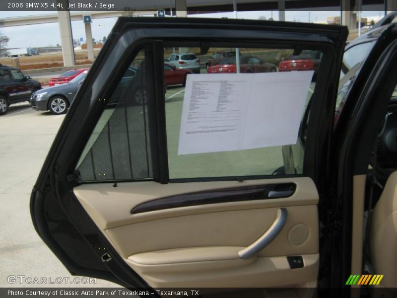 Jet Black / Beige 2006 BMW X5 4.4i