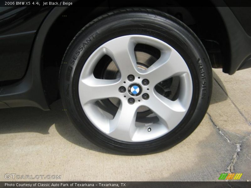 Jet Black / Beige 2006 BMW X5 4.4i