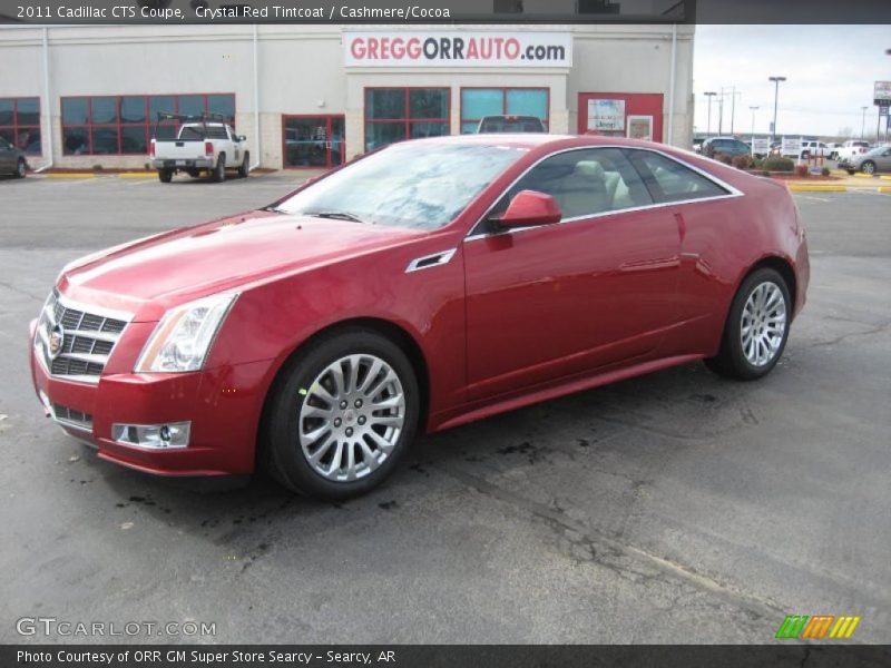 Crystal Red Tintcoat / Cashmere/Cocoa 2011 Cadillac CTS Coupe