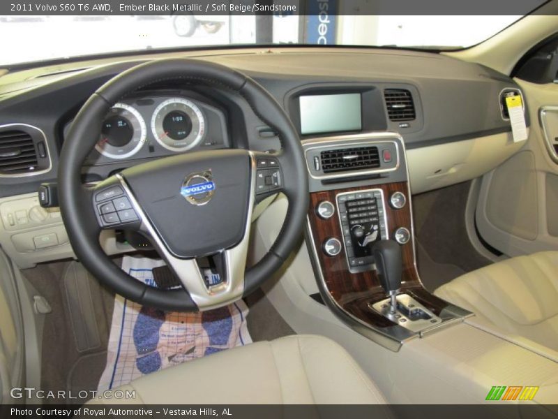 Ember Black Metallic / Soft Beige/Sandstone 2011 Volvo S60 T6 AWD