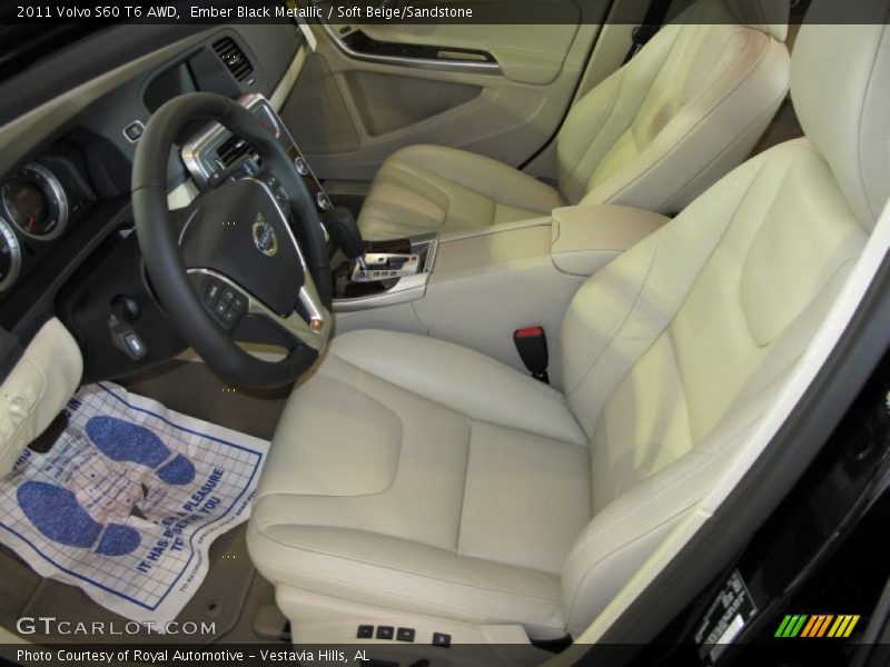 Ember Black Metallic / Soft Beige/Sandstone 2011 Volvo S60 T6 AWD