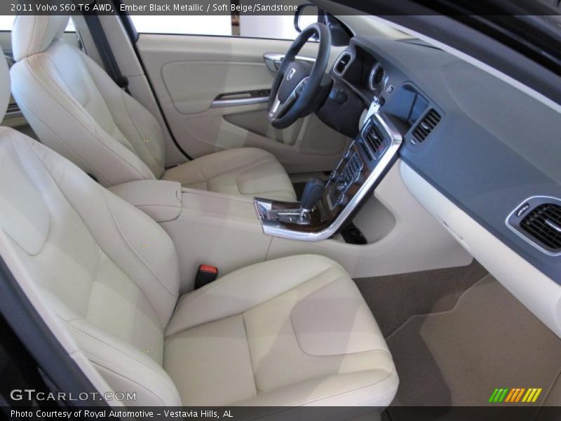 Ember Black Metallic / Soft Beige/Sandstone 2011 Volvo S60 T6 AWD