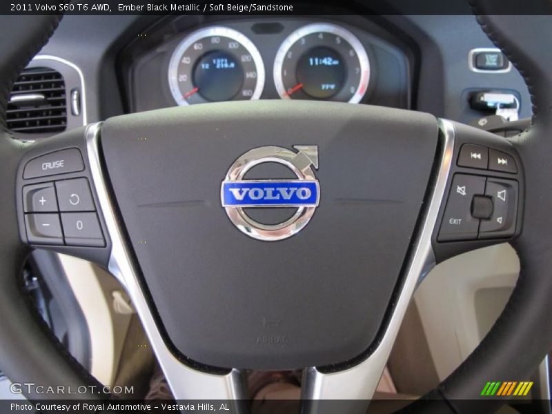 Ember Black Metallic / Soft Beige/Sandstone 2011 Volvo S60 T6 AWD