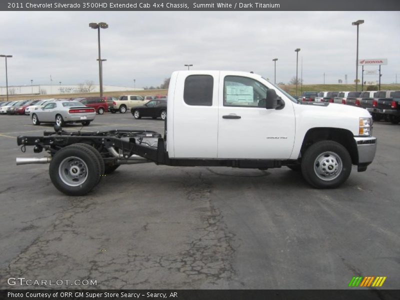  2011 Silverado 3500HD Extended Cab 4x4 Chassis Summit White