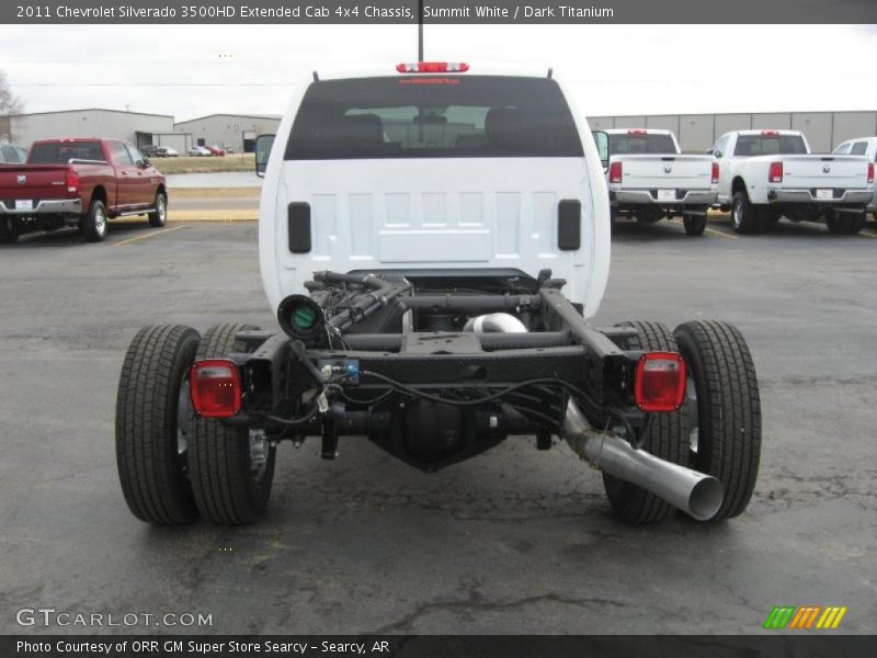  2011 Silverado 3500HD Extended Cab 4x4 Chassis Summit White