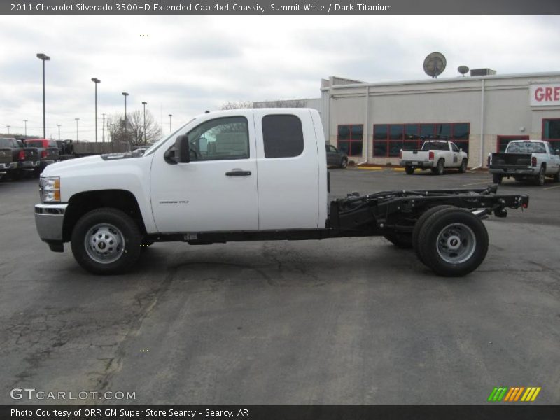  2011 Silverado 3500HD Extended Cab 4x4 Chassis Summit White