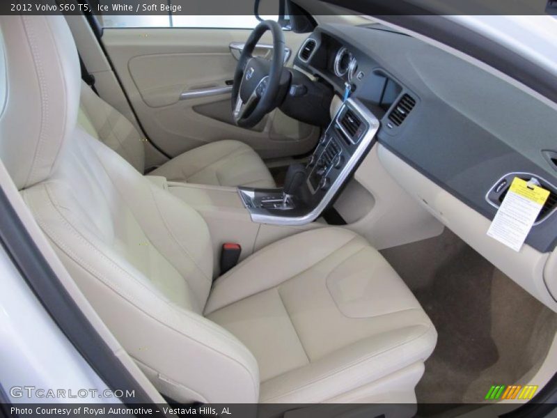 2012 S60 T5 Soft Beige Interior