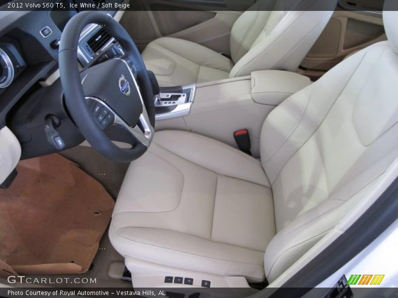  2012 S60 T5 Soft Beige Interior