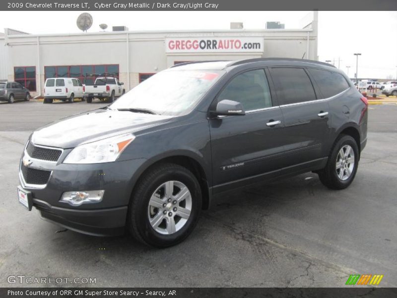 Cyber Gray Metallic / Dark Gray/Light Gray 2009 Chevrolet Traverse LT