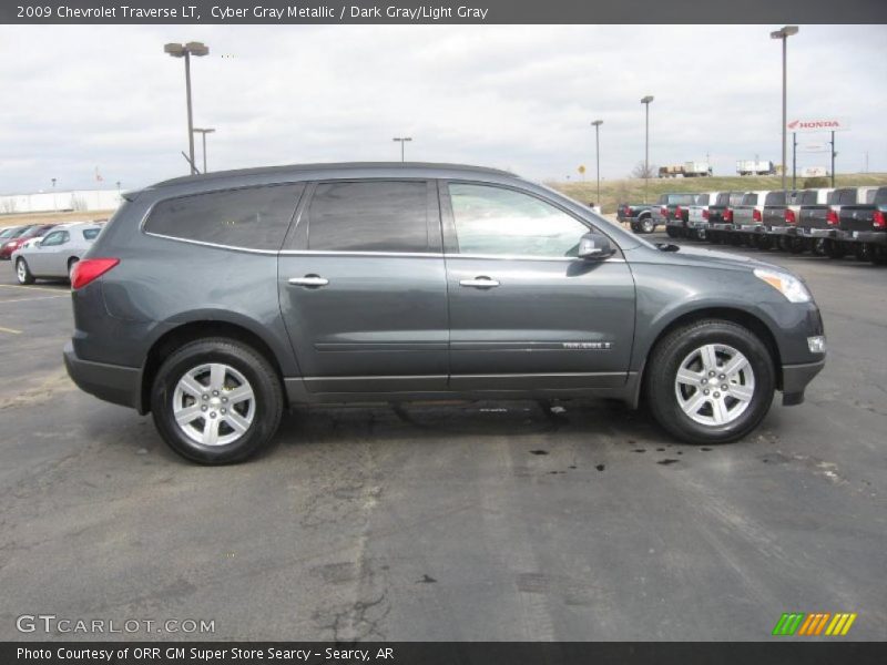 Cyber Gray Metallic / Dark Gray/Light Gray 2009 Chevrolet Traverse LT