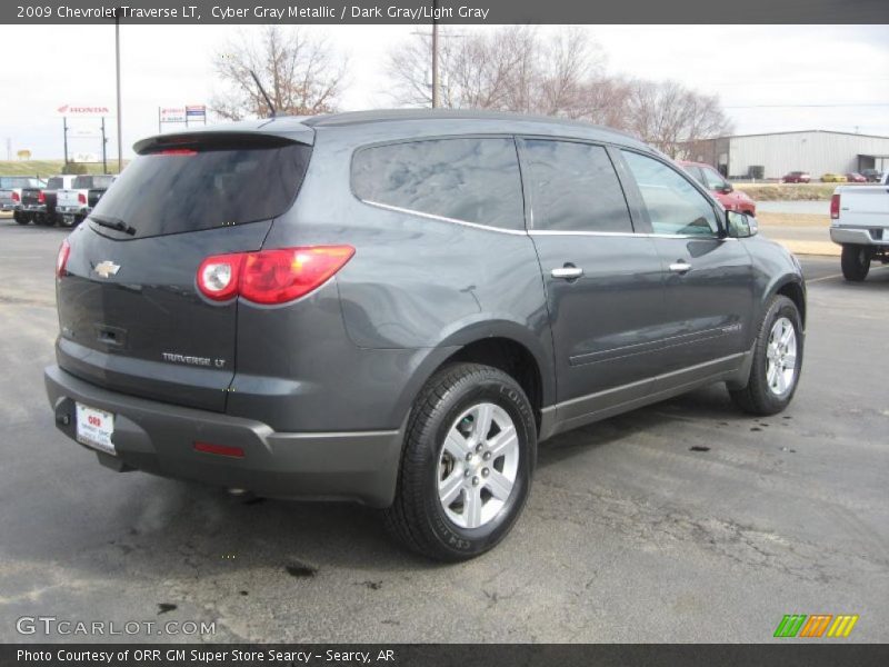 Cyber Gray Metallic / Dark Gray/Light Gray 2009 Chevrolet Traverse LT