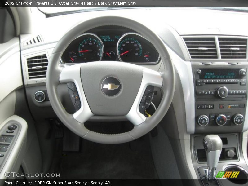 Cyber Gray Metallic / Dark Gray/Light Gray 2009 Chevrolet Traverse LT