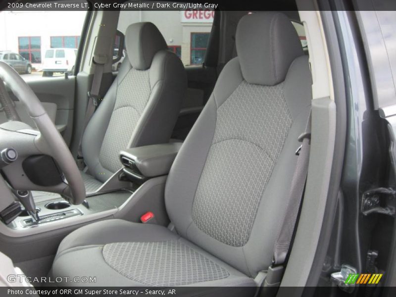 Cyber Gray Metallic / Dark Gray/Light Gray 2009 Chevrolet Traverse LT