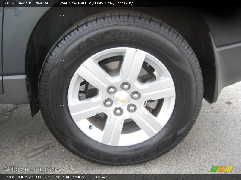 Cyber Gray Metallic / Dark Gray/Light Gray 2009 Chevrolet Traverse LT