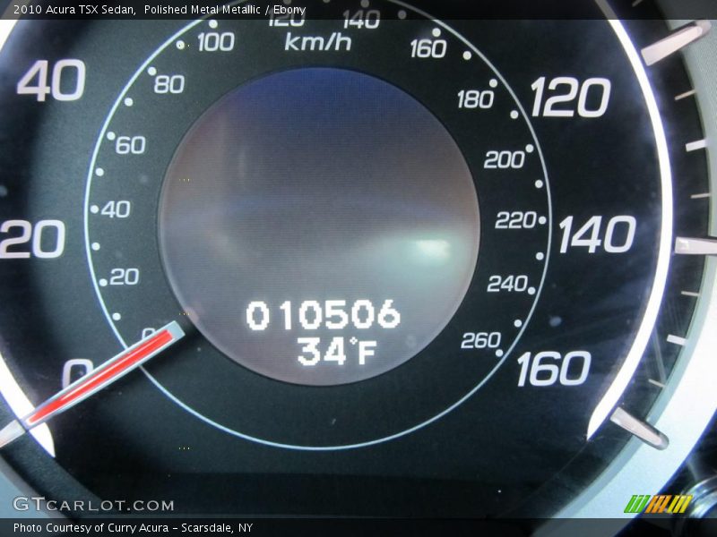 Polished Metal Metallic / Ebony 2010 Acura TSX Sedan