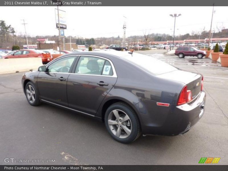 Taupe Gray Metallic / Titanium 2011 Chevrolet Malibu LT