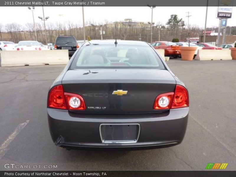 Taupe Gray Metallic / Titanium 2011 Chevrolet Malibu LT