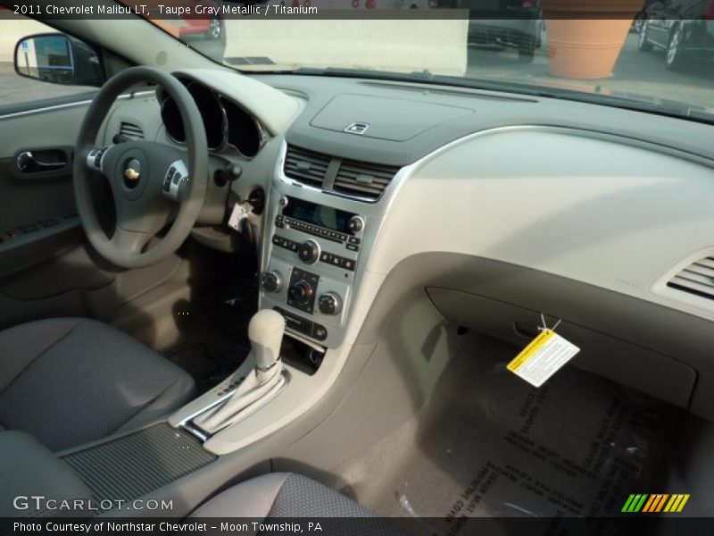 Taupe Gray Metallic / Titanium 2011 Chevrolet Malibu LT