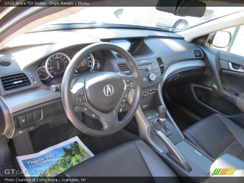 Grigio Metallic / Ebony 2010 Acura TSX Sedan