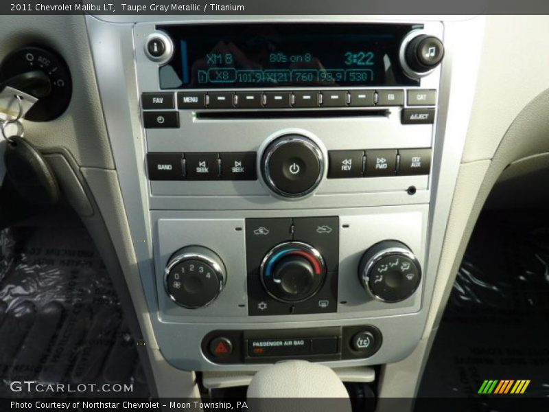 Taupe Gray Metallic / Titanium 2011 Chevrolet Malibu LT
