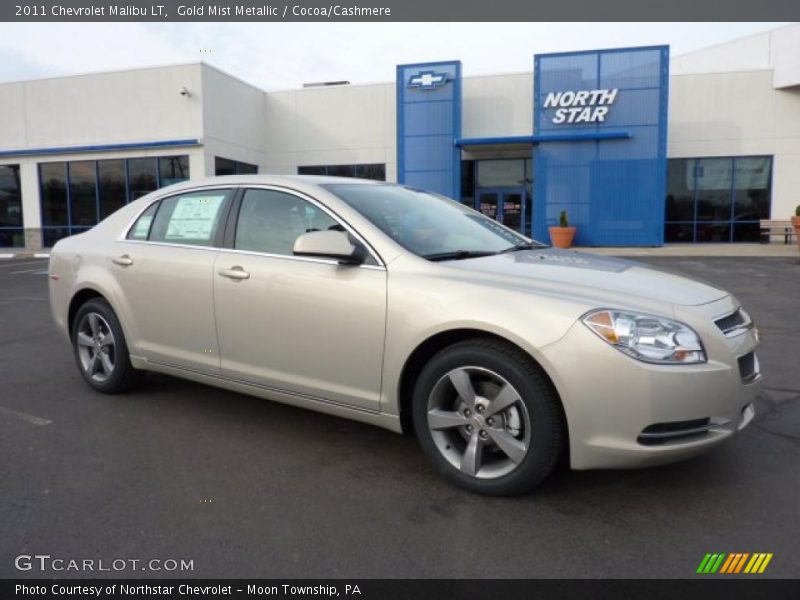 Gold Mist Metallic / Cocoa/Cashmere 2011 Chevrolet Malibu LT