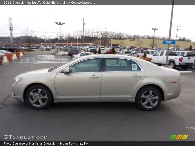 Gold Mist Metallic / Cocoa/Cashmere 2011 Chevrolet Malibu LT