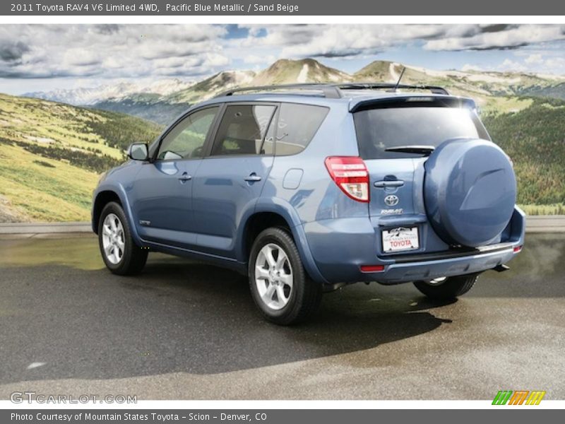 Pacific Blue Metallic / Sand Beige 2011 Toyota RAV4 V6 Limited 4WD