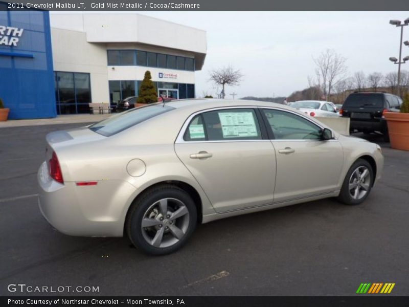 Gold Mist Metallic / Cocoa/Cashmere 2011 Chevrolet Malibu LT