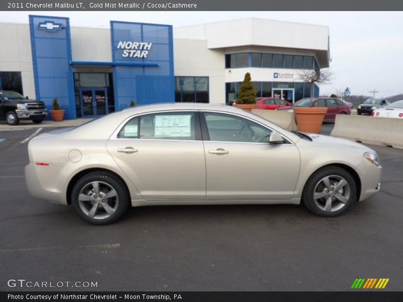 Gold Mist Metallic / Cocoa/Cashmere 2011 Chevrolet Malibu LT