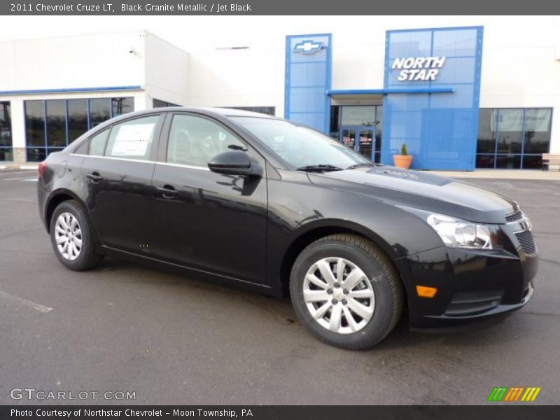 Black Granite Metallic / Jet Black 2011 Chevrolet Cruze LT