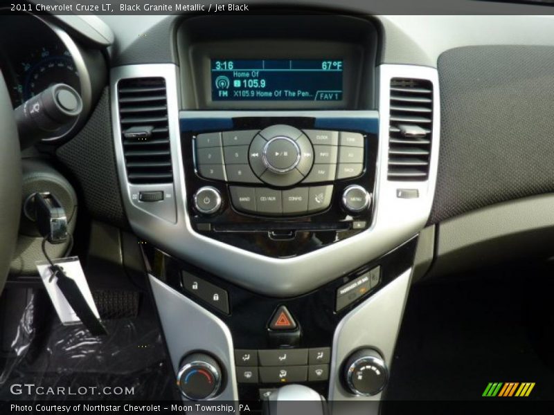 Black Granite Metallic / Jet Black 2011 Chevrolet Cruze LT