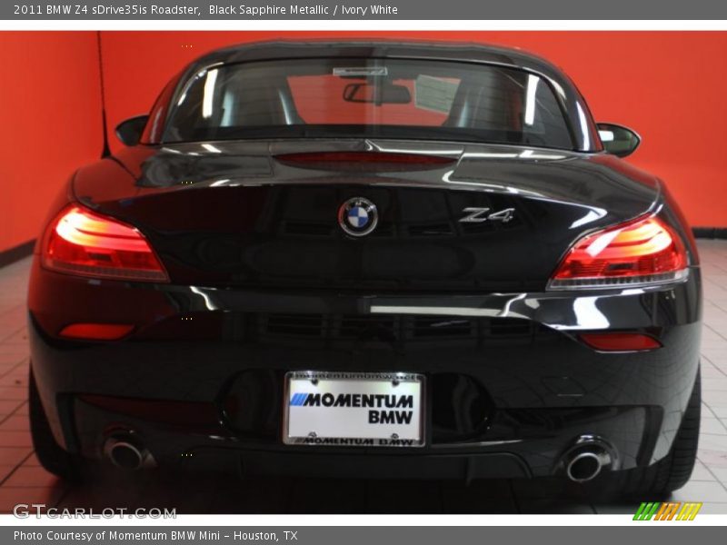 Black Sapphire Metallic / Ivory White 2011 BMW Z4 sDrive35is Roadster