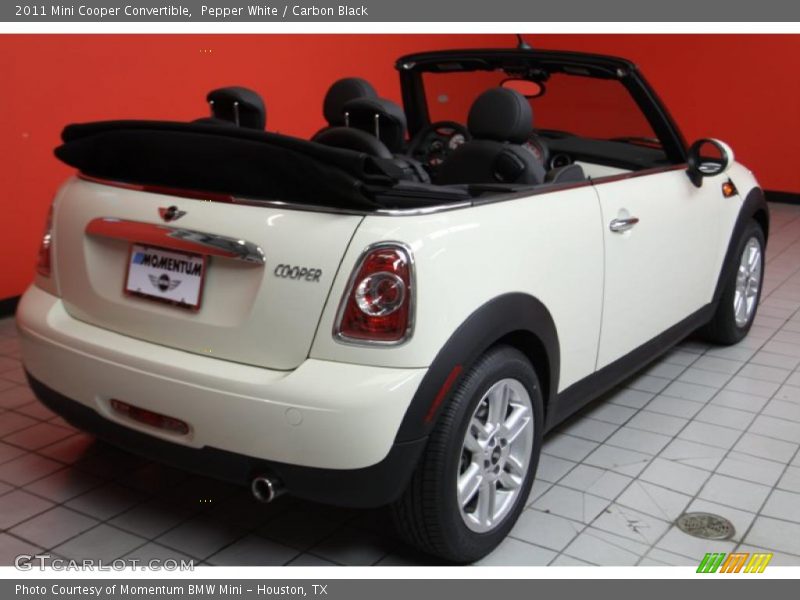 Pepper White / Carbon Black 2011 Mini Cooper Convertible