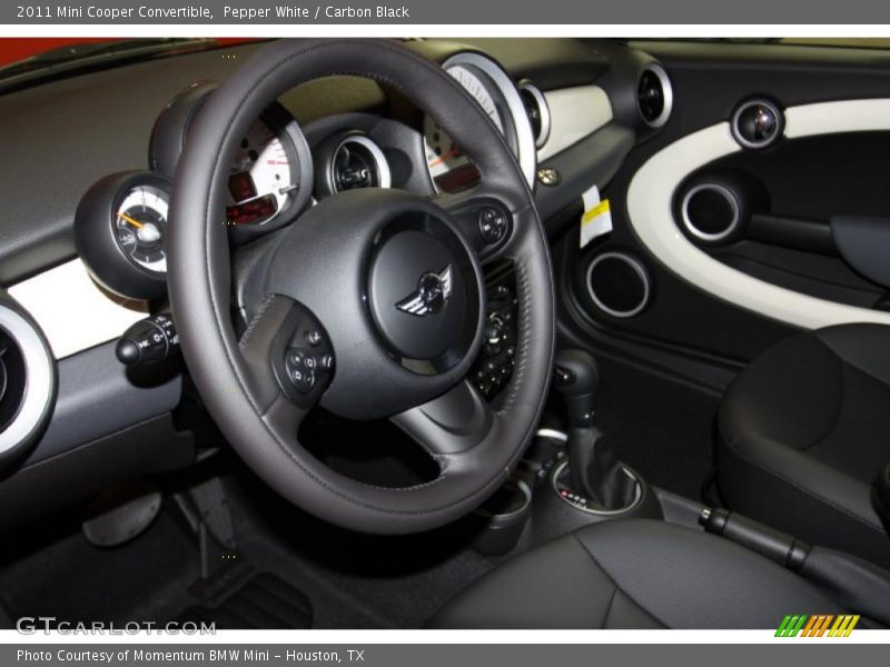Pepper White / Carbon Black 2011 Mini Cooper Convertible
